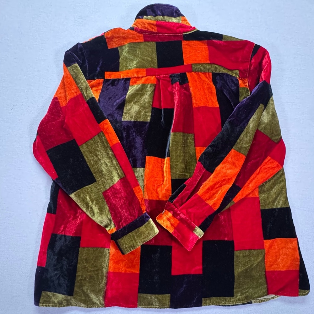 White Stag Vibrant Patchwork Button Down Shirt - image 4